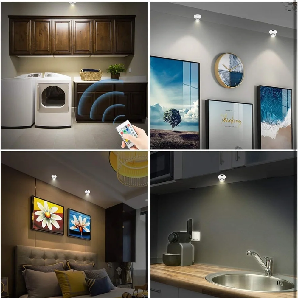 LED Spotlights Accent Light Battery Operated Dimmable‎ with Rotatable Head